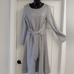 DKNY Washable Soft Fit and Flare Knit Dress